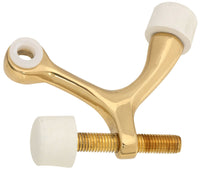 National Hardware 2-7/16 in. W X 2.43 in. L Solid Brass Hinge Pin Door Stop Mounts to door hinge