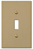 Amerelle Elan Brushed Bronze 1 gang Die-Cast Metal Toggle Wall Plate 1 pk