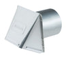 DeFlect-O  7 in. Dia. Aluminum  Wall Cap With Damper