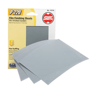 Shopsmith 5-1/2 in. L x 4-1/2 in. W 220 Grit Aluminum Oxide 1/4 Sheet Sandpaper 5 pk (Pack of 5)