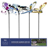 Alpine Metal Assorted 22 in. H Butterfly or Dragonfly Outdoor Garden Stake (Pack of 12)