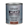 Valspar Anti-Rust Indoor and Outdoor Gloss Brown Oil-Based Enamel Rust Prevention Paint 1 qt