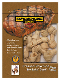 Savory Prime 20102 Mini Rawhide Bones 20 Count