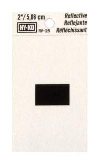 Hy-Ko 2 in. Reflective Black Vinyl Special Character Hyphen Self-Adhesive 1 pc. (Pack of 10)