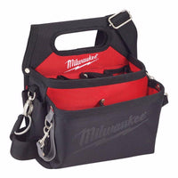 Milwaukee  12.8 in. W x 3.5 in. H Ballistic Nylon  Electrician's Pouch  15 pocket Black/Red  1 pc.