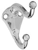 National Hardware N274-126 2.75" X 1.07" X 1.51" Chrome Coat & Hat Hooks 2 Count