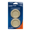 Softtouch Plastic Caster Cup Tan Round 1 3/4 in. W 4 pk