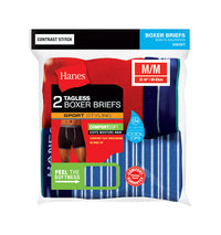 Hanes  Comfort Flex  Medium  Men's  Assorted  Boxer Briefs