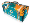 Windco  16.25 in. Steel  Miami Dolphins  Art Deco Tool Box  7.1 in. W x 7.75 in. H