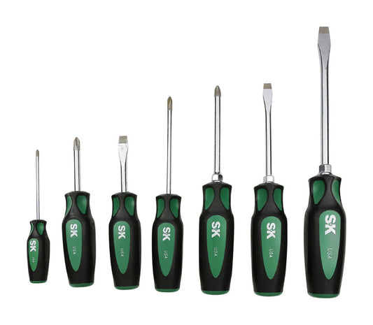 SK Professional Tools Phillips/Slotted Screwdriver Set 7 pc