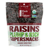 Made In Nature Raisins Organic Dried Fruit  - Case of 6 - 9 OZ