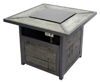 Evanston Gas Firepit, 38-In. Square