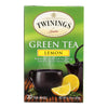 Twining's Tea Green Tea - Lemon - Case of 6 - 20 Bags