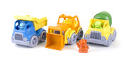 Green Toys CST3-1209 Multi-Color Construction Trucks & Construction Dogs 6 Piece Set