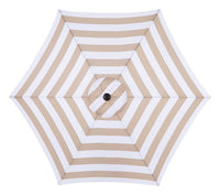 Living Accents  9 ft. Tiltable Taupe Stripe  MARKET  Patio Umbrella