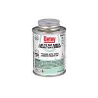 Oatey Green Transition Cement For ABS/PVC 4 oz