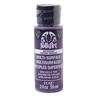 Plaid FolkArt Satin Eggplant Hobby Paint 2 oz. (Pack of 3)