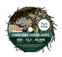 Twinkling Cluster Rice Connectable Light - Gr/PW