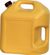 Diesel Gas Can, Self-Venting, Yellow Plastic, 5-Gallons (Pack of 4)