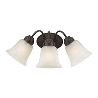 Bel Air Lighting Roanoke Oil Rubbed Bronze Black 3 lights Incandescent Bathroom Bar Fixture Wall Mou