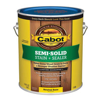 Cabot Semi-Solid Tintable 17406 Neutral Base Oil-Based Natural Oil/Waterborne Hybrid Deck and Siding Stain (Pack of 4)