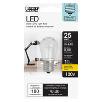 Feit Electric S11 E17 (Intermediate) LED Bulb Warm White 25 Watt Equivalence 1 pk