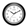 La Crosse Technology 13-1/2 in. L X 2 in. W Indoor Casual Analog Atomic Wall Clock Glass/Plastic Bla