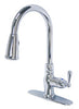 Ultra Faucets Prime One Handle Chrome Pull-Down Kitchen Faucet