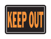 Hy-Ko English Keep Out Sign Aluminum 9.25 in. H x 14 in. W (Pack of 12)