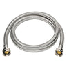 Homewerks 3/4 in. Hose Thread in. X 3/4 in. D Hose Thread 48 in. Braided Stainless Steel Washing Mac