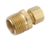 Anderson Metals  3/8 in. Compression   x 1/2 in. Dia. MIP  Brass  Connector