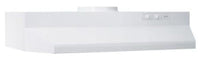 Ducted Range Hood, White, 2-Speed, 30-In.