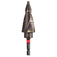 Milwaukee  SHOCKWAVE  1/8 to 1 in.  x 3.9 in. L High Speed Steel  #8  Impact Step Drill Bit  1 pc.