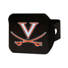 University of Virginia Black Metal Hitch Cover - 3D Color Emblem