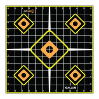 EZ See Grid Target, Adhesive, Black, 12-In., 5-Pk.