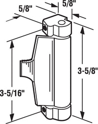 Prime-Line Latch Non-Handed Aluminum