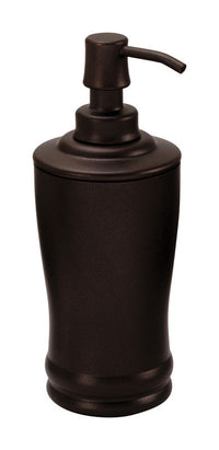 InterDesign  Olivia Line  Soap Dispenser  8 in. H x 3-1/2 in. W x 3-1/2 in. L Bronze  Steel