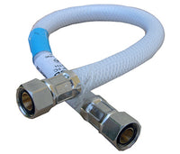 Appliance & Faucet Connector, Flexible Poly, 3/8 Compression x 3/8 Compression x 12-In.