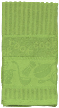 Kay Dee R0833 Lime Solid Jacquard Terry Towel (Pack of 6)