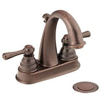 Oil rubbed bronze two-handle high arc bathroom faucet