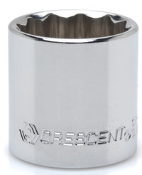 Crescent Cds40n 3/8 Drive 10mm 12 Pt Chrome Metric Socket