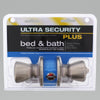 Ultra Security Plus Rittenhouse Satin Nickel Bed and Bath Knob Right or Left Handed