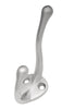 Hickory Hardware Large Satin Cloud Silver Zinc 3 in. L Utility Hook 1 pk