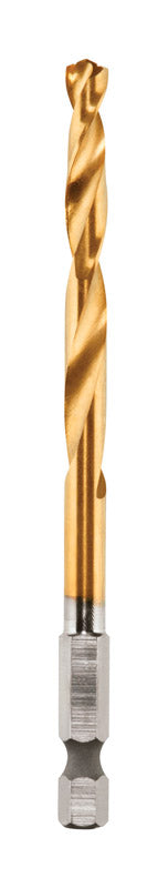 Milwaukee  SHOCKWAVE  29/64 in.  Titanium  RED HELIX  Drill Bit  1 pc.