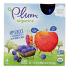 Plum Organics Applesauce Mashups With Blueberry & Carrot  - Case of 6 - 4/3.17OZ