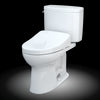 TOTO® WASHLET+®  Drake® II Two-Piece Elongated 1.28 GPF Toilet and WASHLET+® S500e Contemporary Bidet Seat, Cotton White - MW4543046CEFG#01