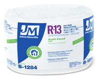 R13 Kraft Fiberglass Insulation, 40 Sq. Ft. Coverage, 3.5 x 15-In. x 32-Ft. Roll