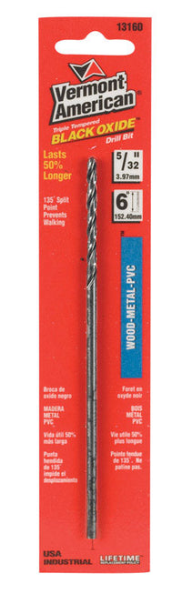 Vermont American 13160 5/32" High Speed Steel Extension Length Drill Bit