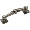 Hickory Hardware Somerset Contemporary Bar Cabinet Pull 3 in. Black Nickel Vibed 1 pk (Pack of 10)