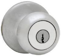 Kwikset  Mobile Home  Satin Chrome  Entry Knobs  ANSI/BHMA Grade 3  1-3/4 in.